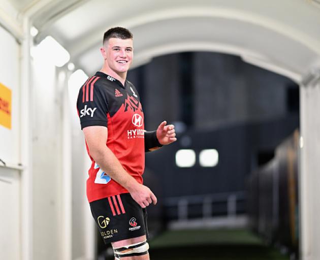 Zach Gallagher made his Super Rugby debut against the Highlanders at Orangetheory Stadium on...