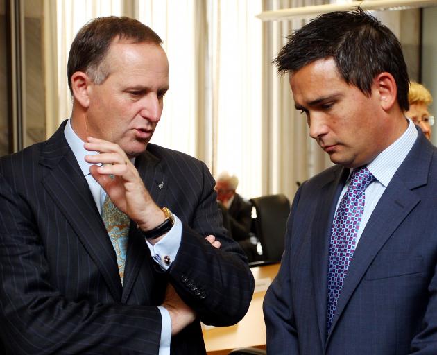 Sir John Key (left) and Simon Bridges. Photo: Getty Images 