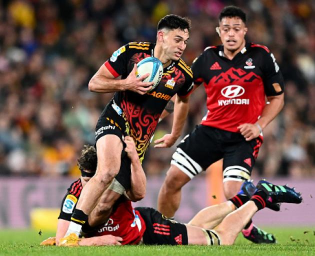 Shaun Stevenson in action for the Chiefs against the Crusaders. Photo: Getty