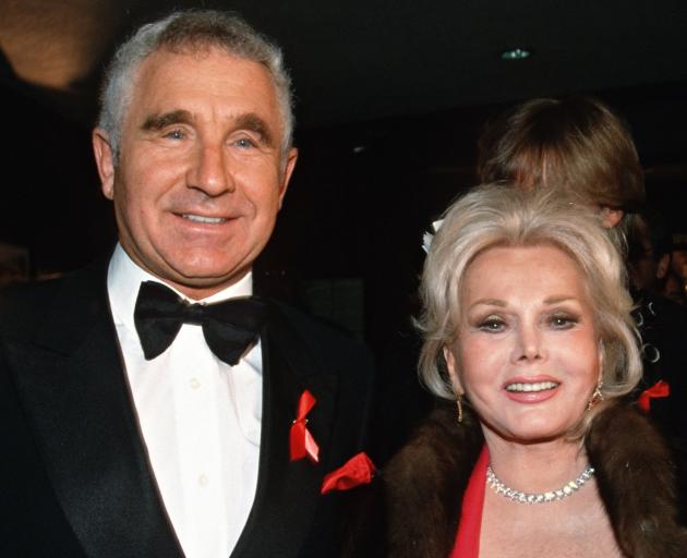 Zsa Zsa Gabor with her last husband Frederic Prinz Von Anhalt. Photo: Getty Images