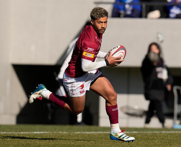 Richie Mounga playing for Toshiba Brave Lupus Tokyo in February. Photo: Getty Images