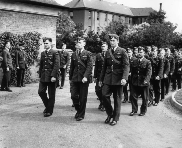 New Zealand airmen recently arrived in Britain train at an RAF base in May 1941. Photo: Getty Images 