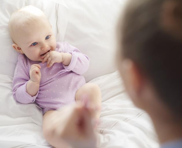 A baby's little brain is recognising that certain actions herald certain other things and if there’s a consistency then that gives reassurance and all’s well in their world. Photo: Getty Images 