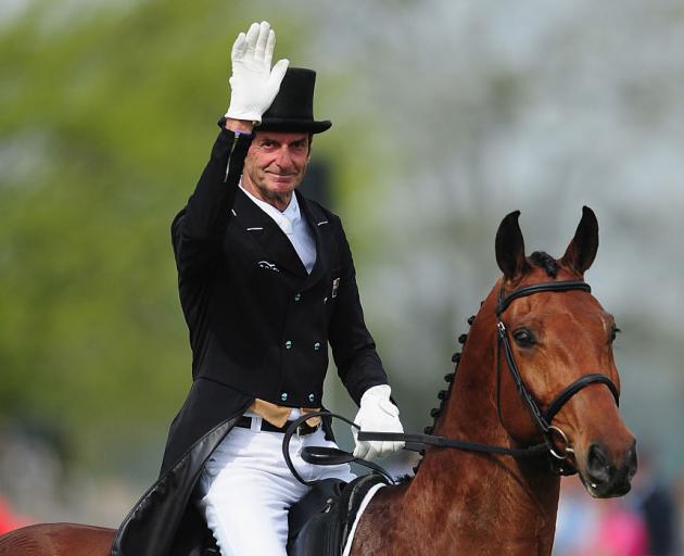 Sir Mark Todd riding Leonidas II at the Badminton Horse Trials. Photo: Getty Images 