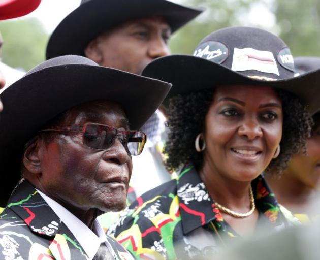 Robert and Grace Mugabe. Photo: Getty Images 