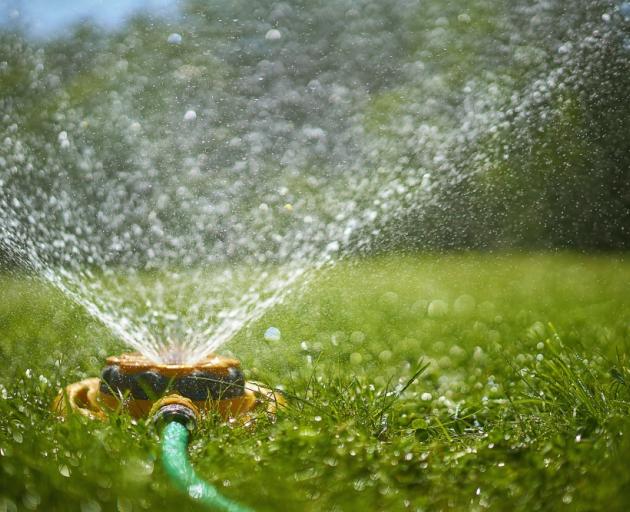 The Clutha District Council says watering systems and sprinklers should only be used between 8pm...