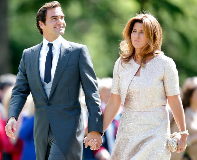 Roger Federer with wife Mirka. Photo: Getty Images