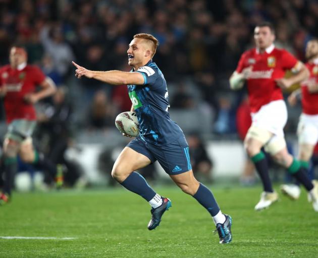 Ihaia West celebrates at Eden Park. Photo: Getty Images