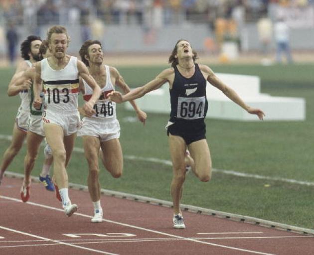 John Walker won the 1500m race at the 1976 Olympics. Photo: Getty Images