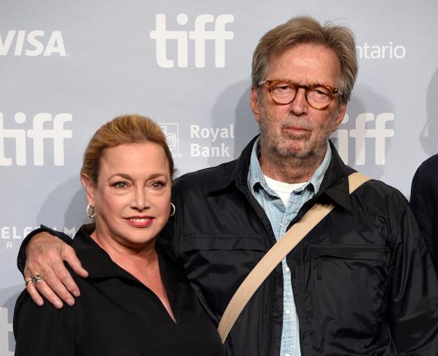 Lili Fini Zanuck with Eric Clapton at the Toronto International Film Festival. Photo: Getty Images