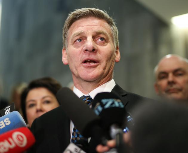 Bill English at Parliament yesterday. Photo: Getty Images  