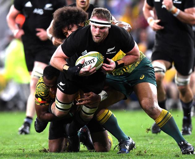 Kieran Read playing in October's Bledisloe Cup against Australian at Suncorp Stadium in Brisbane....