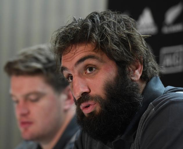 Sam Whitelock will lead the All Blacks in the Haka: ''Hopefully it's up to scratch." Photo: Getty...