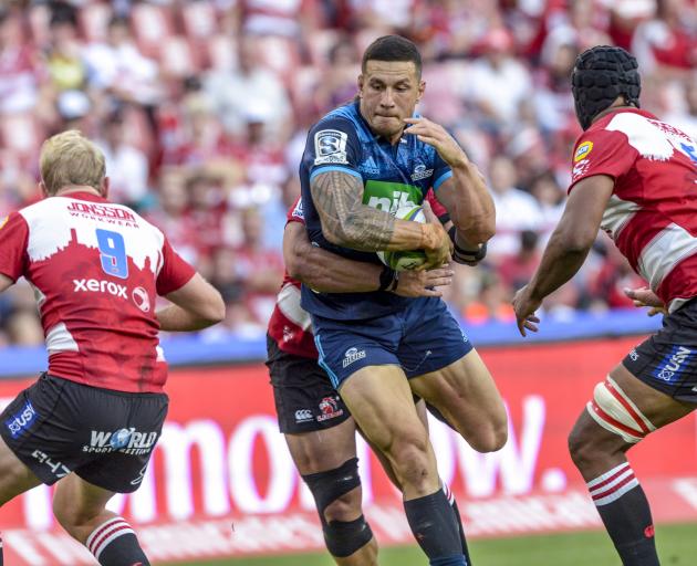 Sonny Bill Williams of the Blues in action at Emirates Airline Park in Johannesburg. Photo: Getty...