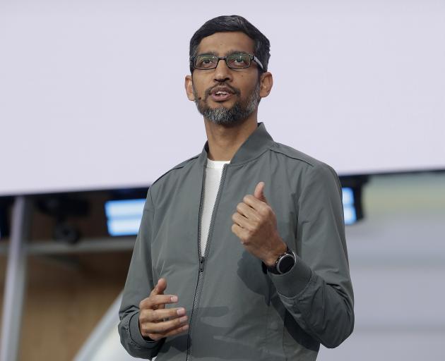 Google chief executive Sundar Pichai. Photo: AP