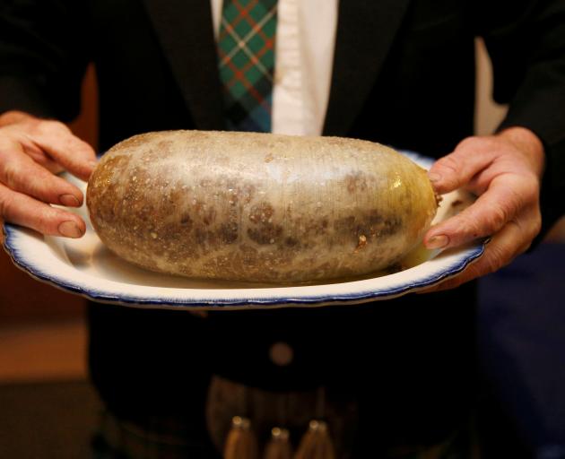 The haggis: sheep's stomach stuffed with offal, oats and pepper. Photo: Reuters 