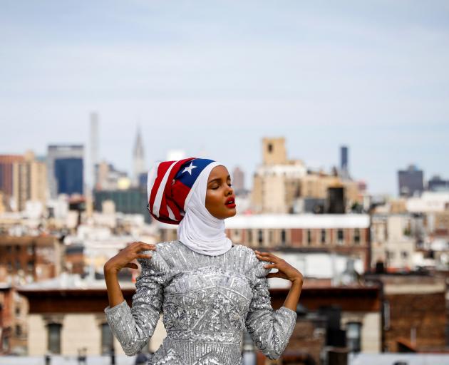 Fashion model and former refugee Halima Aden. Photo: Reuters 