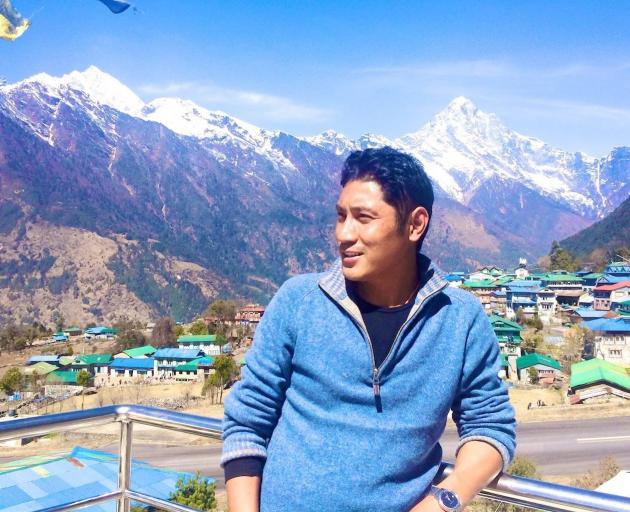 Action for Nepal executive director Lakpa Thering Sherpa in Lukla, home of the airstrip where most tourists visiting the Khumbu region arrive. PHOTO: FACEBOOK