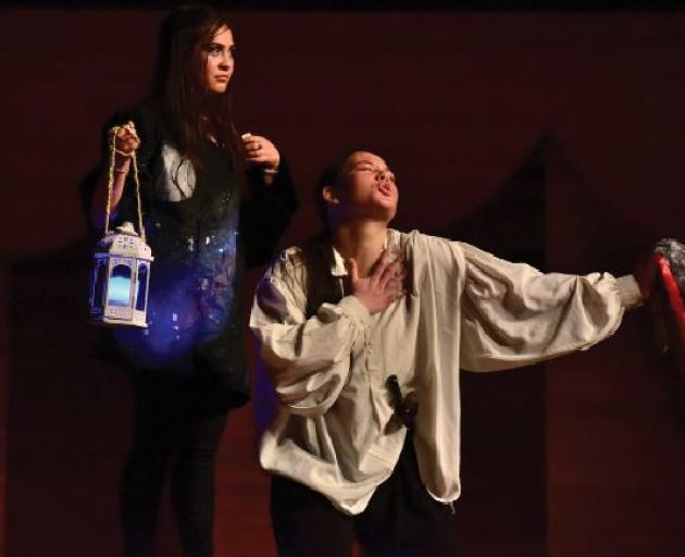 Nadia Officer (right) performing A Midsummer Night’s Dream alongside Meagan MacKinnon at the...