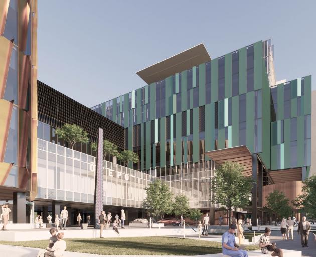 The design of the hospital continues to be refined and further changes to the façade are likely....