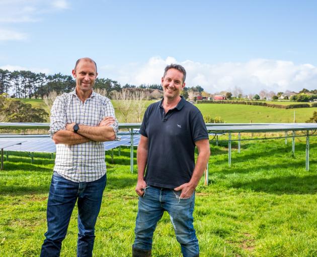 Lightyears Solar Ltd co-founders Matt Shanks (left) and Sean Toban. Photo: Supplied by Lightyears...