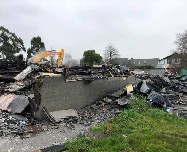 The remains of the Kirwee Tavern. Photo: Supplied