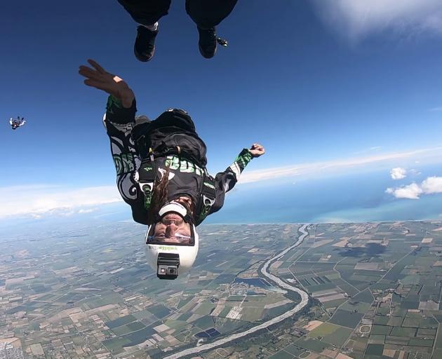 Lee Barraclough runs Skydiving Kiwis. Photo: Supplied 