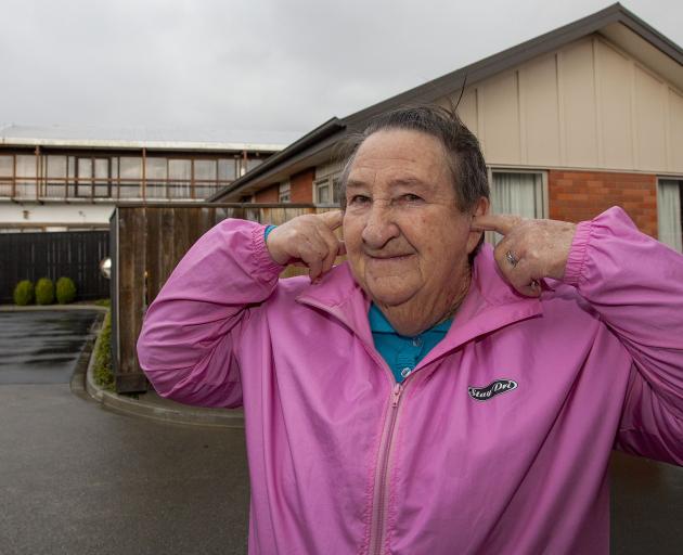 Rona Clayton lives next to the Light of All Nations church. Photo: Geoff Sloan