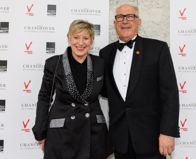 Lianne Dalziel and her late husband Rob Davidson. Photo: Kai Schwoerer / Getty Images