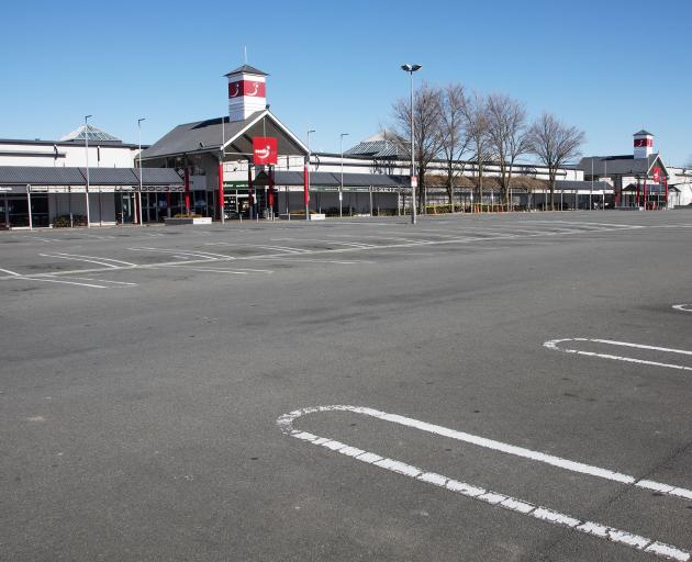 An empty car park at the South City mall. Photo: Geoff Sloan