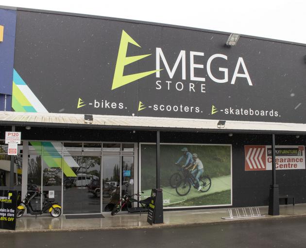 The E-Mega Store on Cranford St. Photo: Geoff Sloan