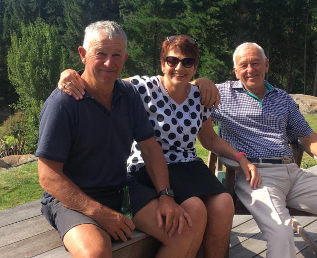 Ralph Ogg (left) with his sister Janet Mulligan and brother Jeff Ogg. Photo: Supplied