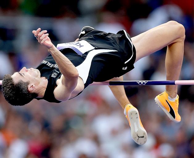 Hamish Kerr cleared 2.34m to take home his first Olympic medal. Photo: Getty Images
