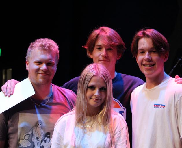 Cashmere High School students Liam Crawford, Briannah Jarvis, Jack Macdonald, Archie Macdonald...