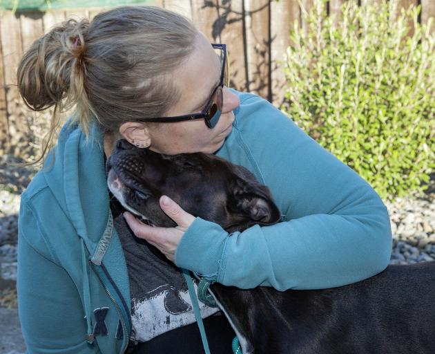 Denise and her dog Sophie. Photo: Geoff Sloan