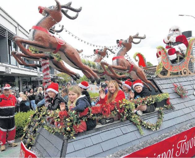 Kaiapoi’s Santa Parade and Christmas Carnival are moving north to Rugby Park. PHOTO: FILE