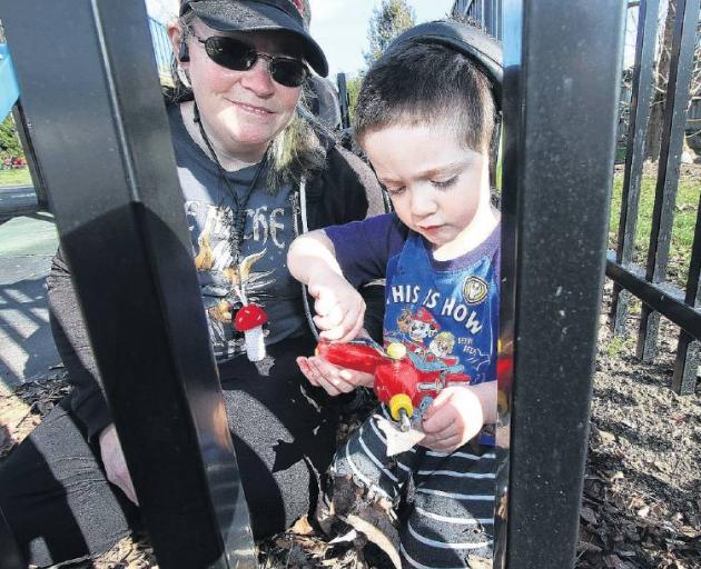 Woodend Playcentre health and safety officer Erin Inwood and her nephew Oakley Cartwright, 2,...