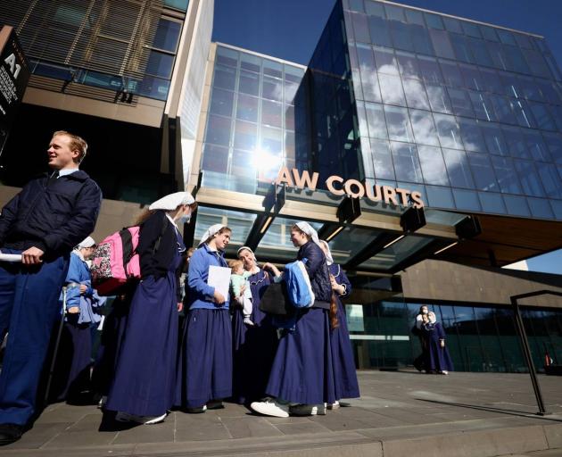 Members of the Gloriavale community are attending the Employment Court hearing. Photo: George Heard