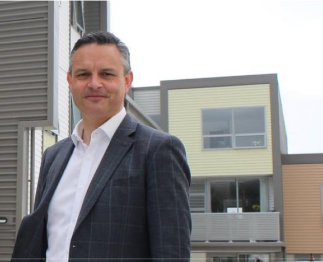 Green Party co-leader James Shaw during a visit to the Dwell Housing Trust in Kilbirnie, which...