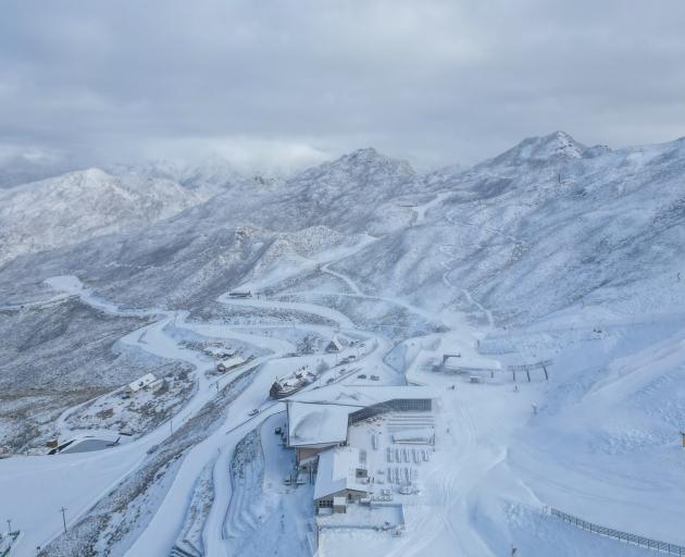 Coronet Peak at the weekend. PHOTO: NZ SKI
