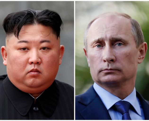 Kim Jong Un and Vladimir Putin. Photo: Reuters