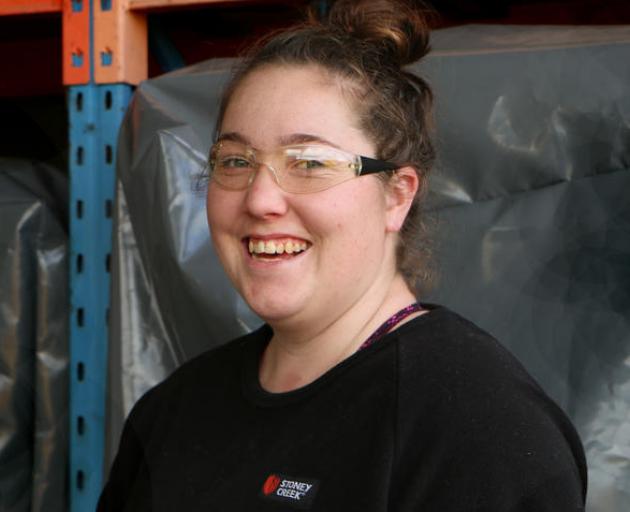 Lauren Phillips is four years into her plumbing apprenticeship. Photo: RNZ 