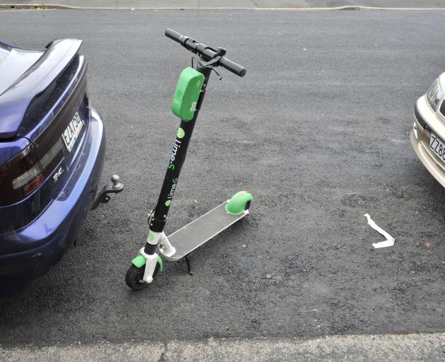 Perhaps a better spot for Lime scooters? Photos: ODT file 