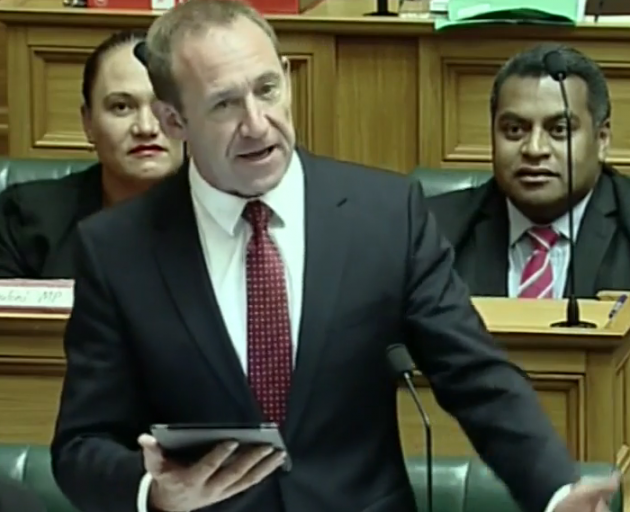 Labour leader Andrew Little in Parliament today.