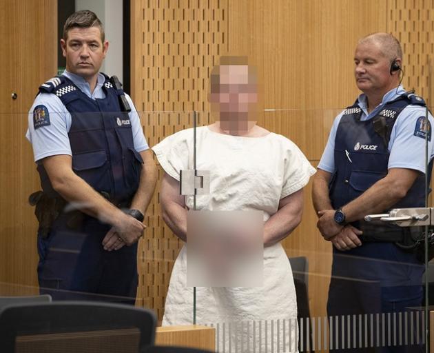 Brenton Tarrant appeared in the Christchurch District Court this afternoon. Photo: NZME