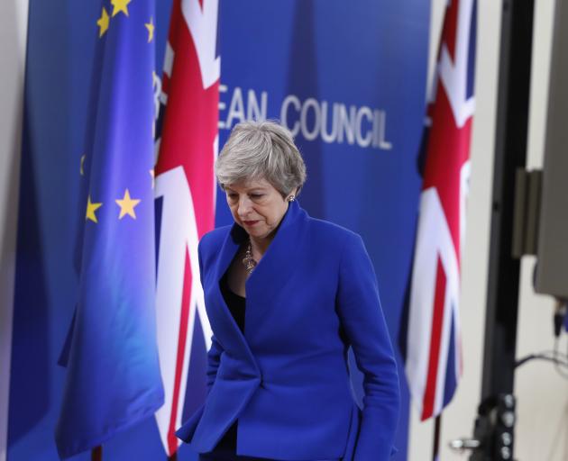 Theresa May went to Brussels seeking to postpone Brexit after British MPs rejected - three times ...