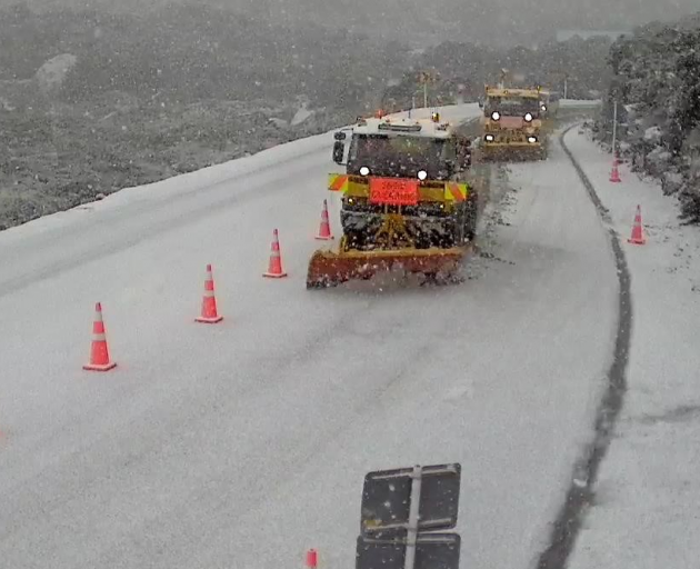 A snowy Milford Road today. Photo: Milford Road Alliance