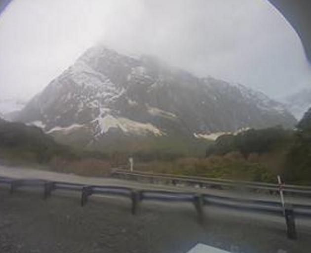 More rain and snow is forecast for the Milford Road. Photo: Milford Road Alliance