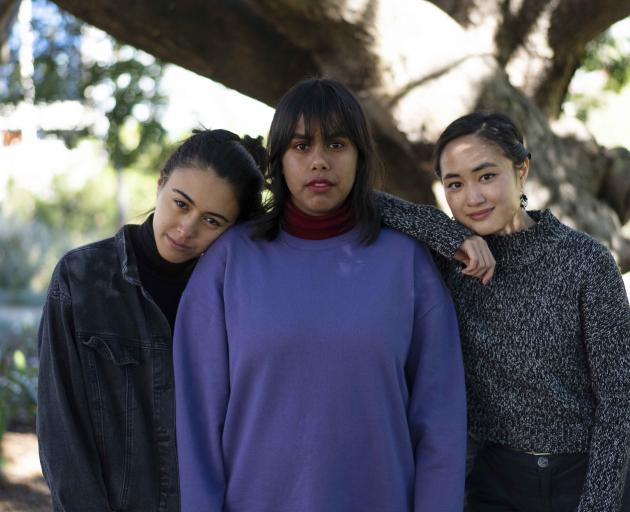 Sweatshop writers (from left) Winnie Dunn, Phoebe Grainer and Shirley Le will visit Dunedin as...