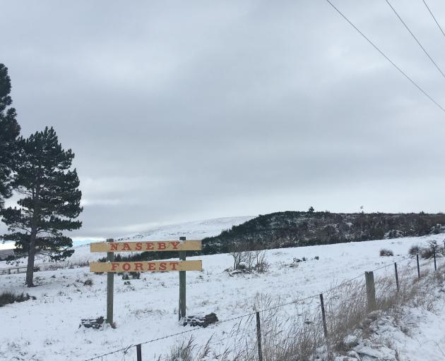 A wintry Naseby on Monday afternoon. Photo: Adam Burns 